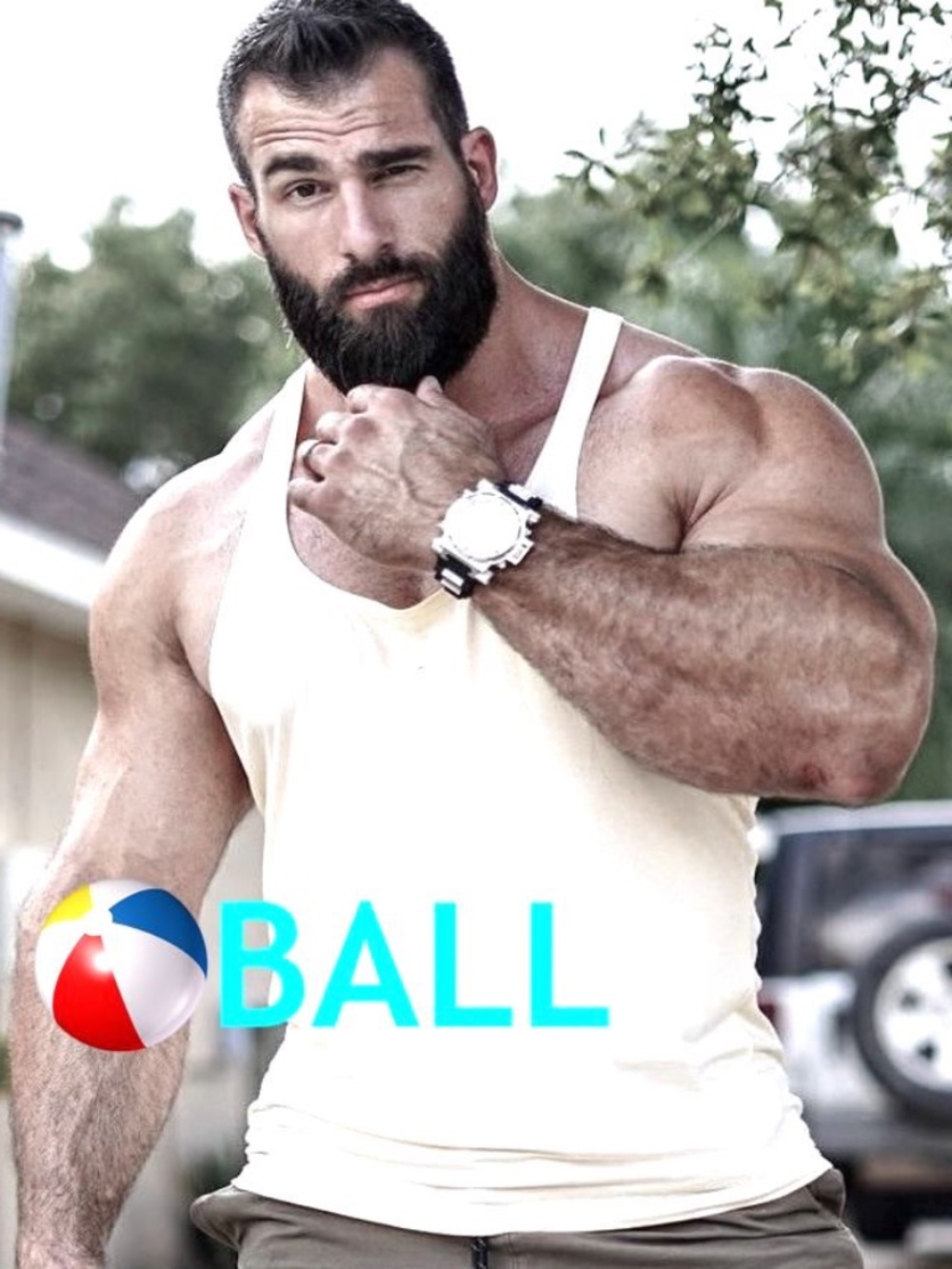 Ball Stringer Tank Top 20" armpit to armpit Cotton blend No size or fabric tags
